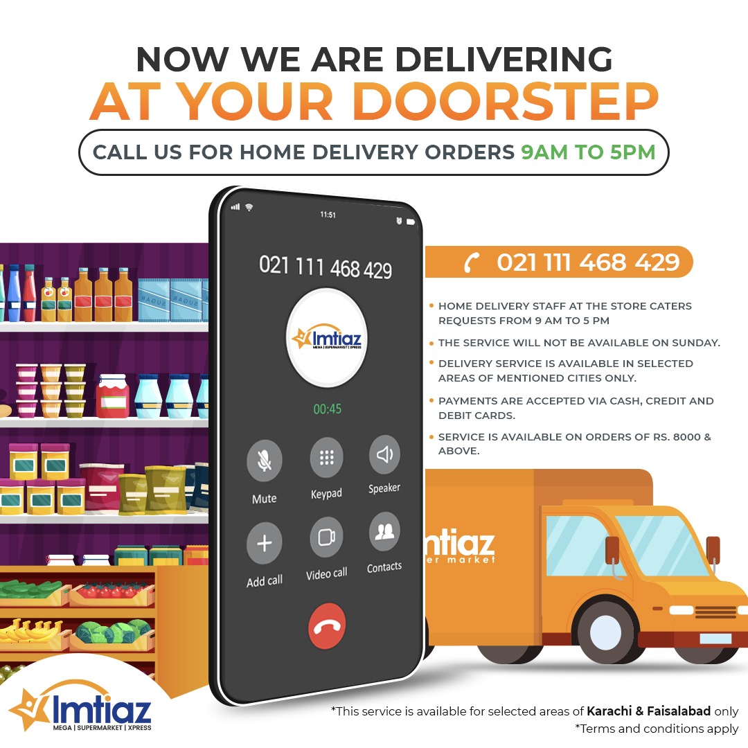home delivery imtiaz deliver at your door free delivery shop